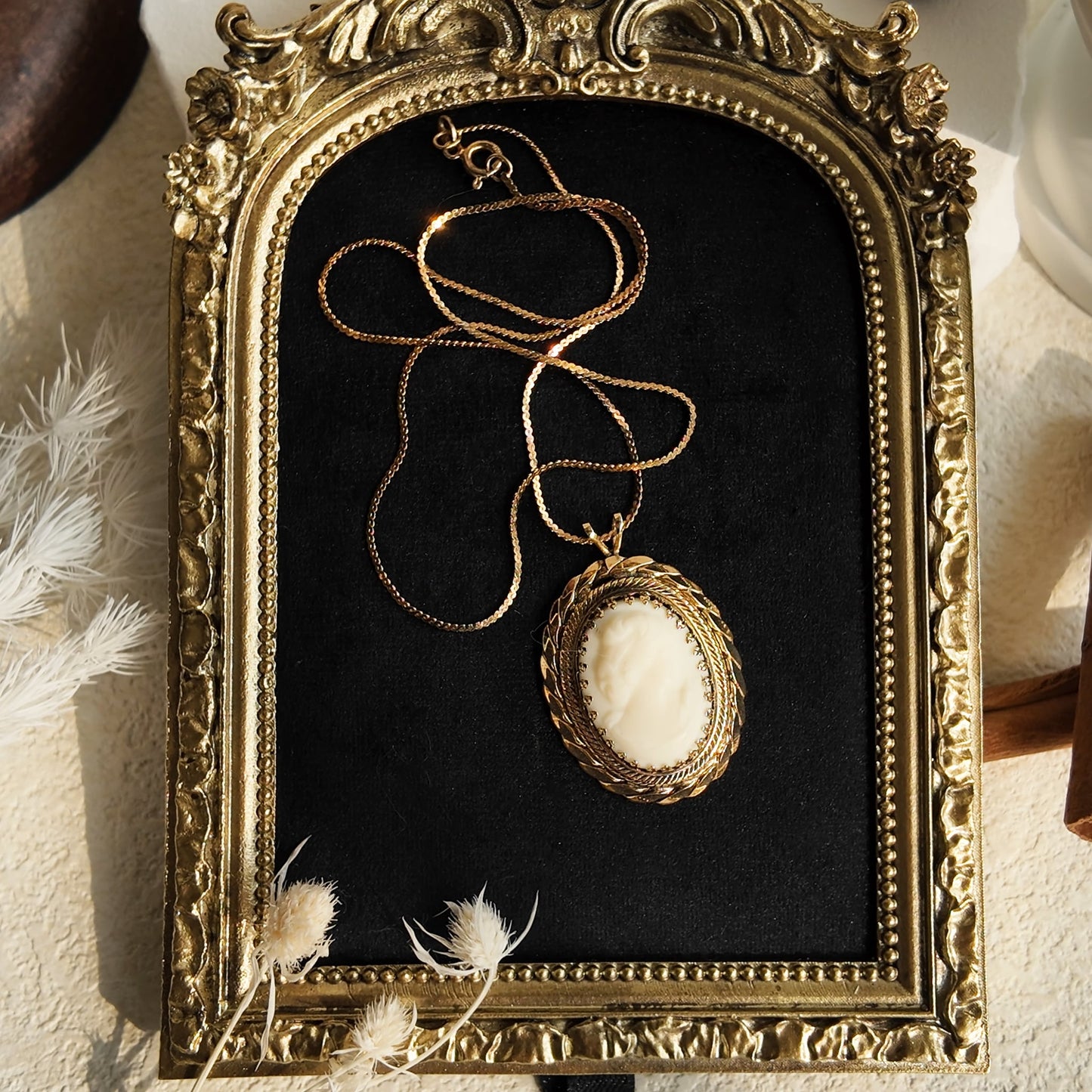 "The Moonlight Goddess" Cameo Necklace