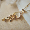 Dancing Jellyfish & Pearl Charm