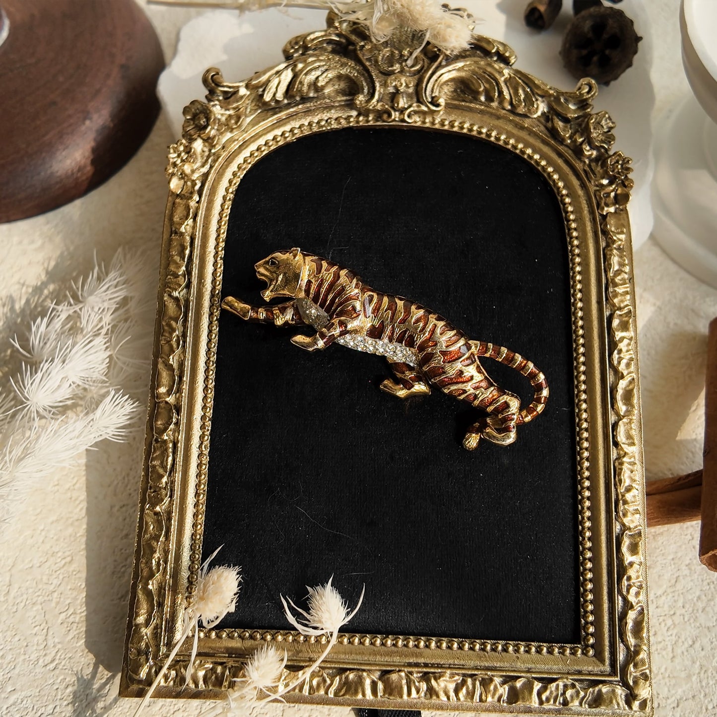 "Untamed" Tiger Statement Brooch