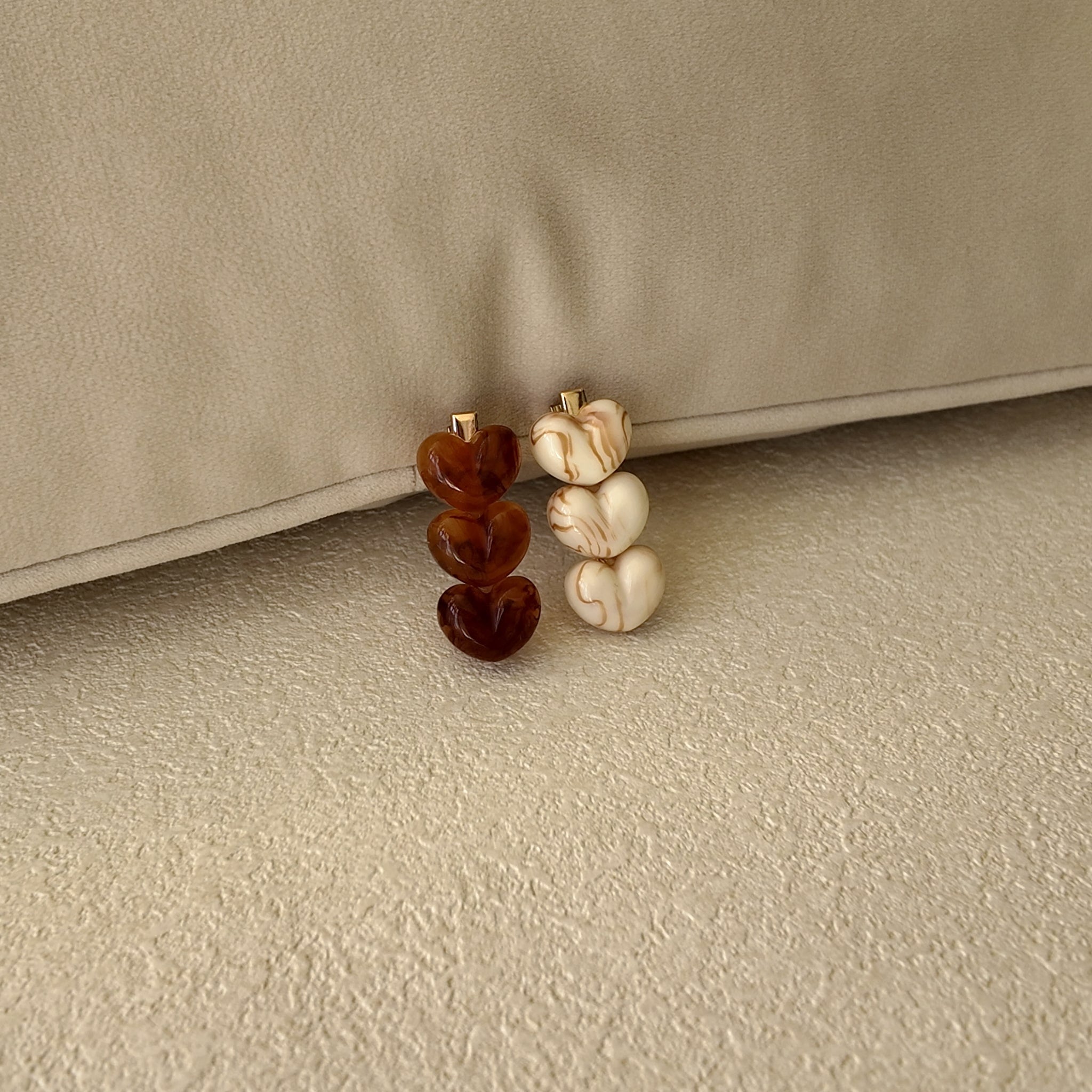 The Coffee Date Heart Clips (Set of 2)