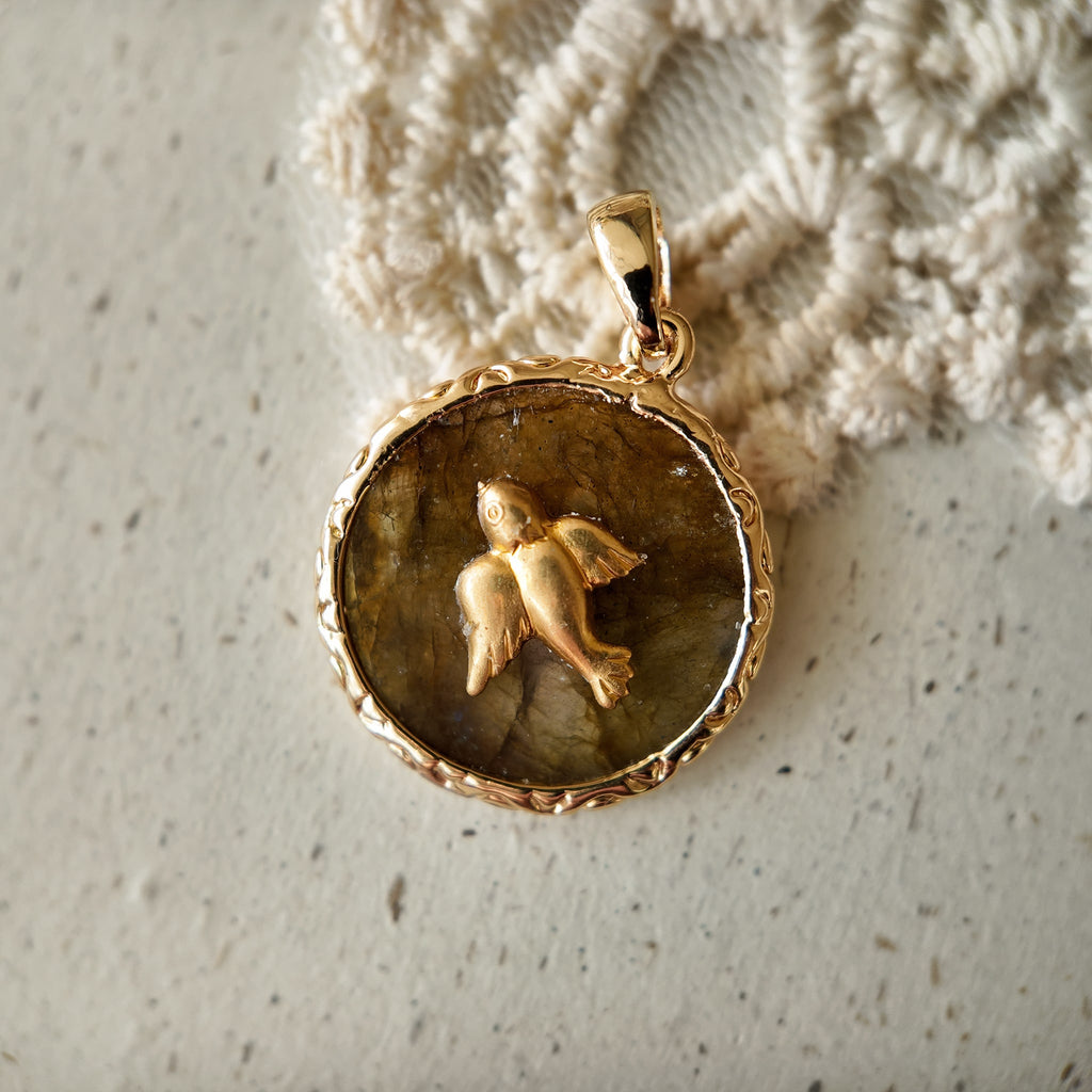 The Sepia Skylark Pendant