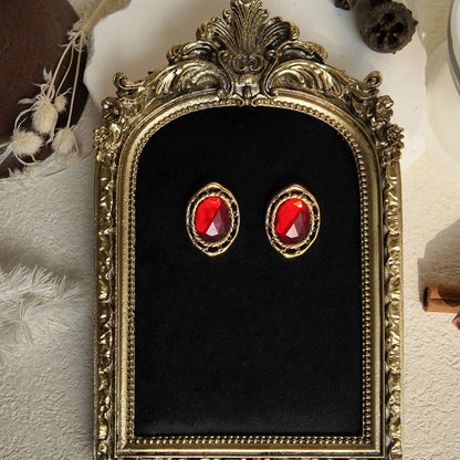 "Carmen" Ruby Red Crystal Earrings