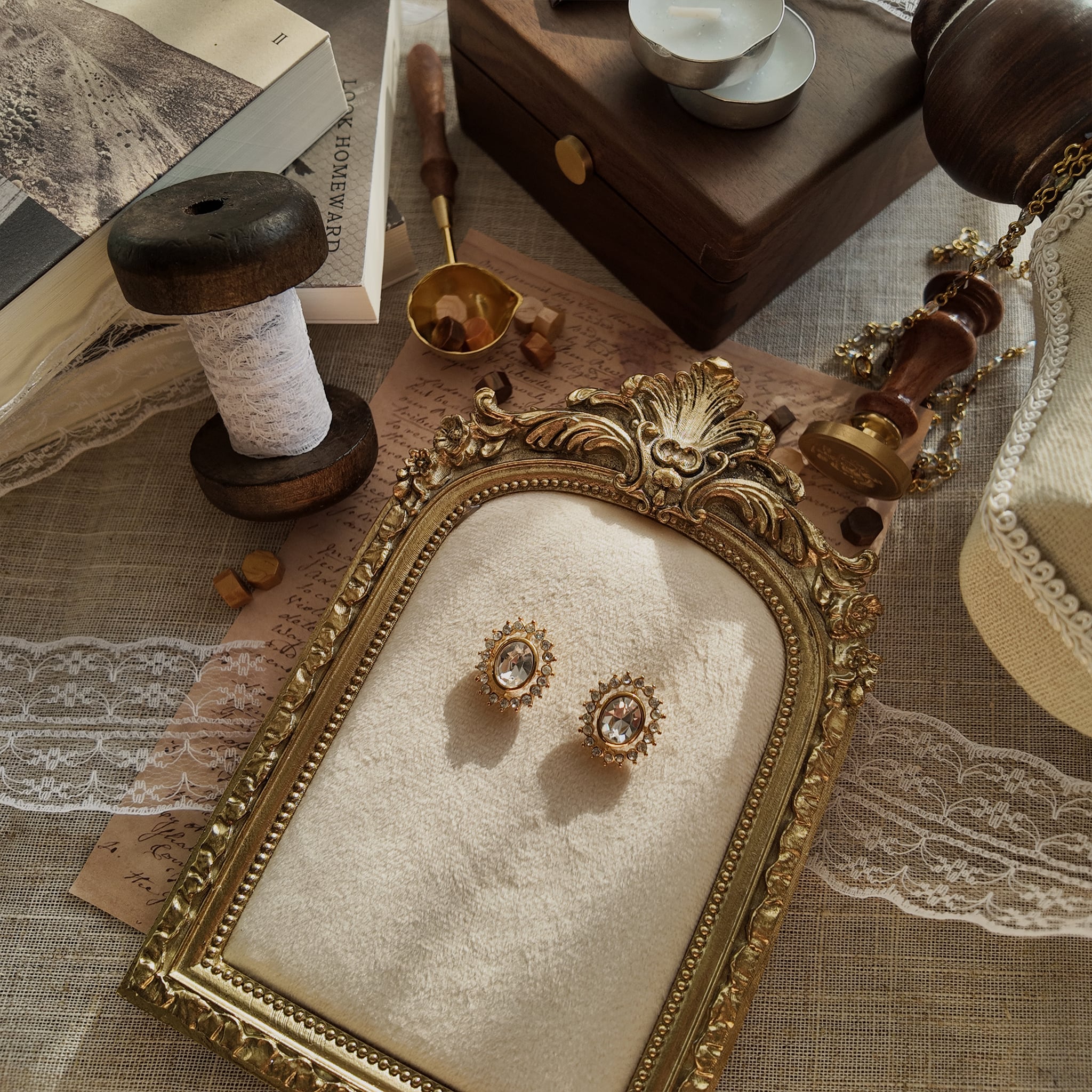 Crystal "Magic Mirror"  Studs