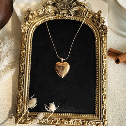 AVON Secret Garden Locket Heart Pendant