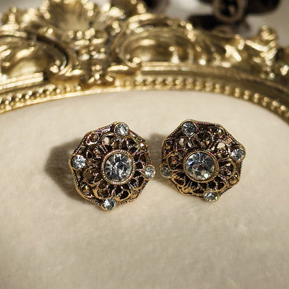 1928 Jewelry Governess's Filigree Studs