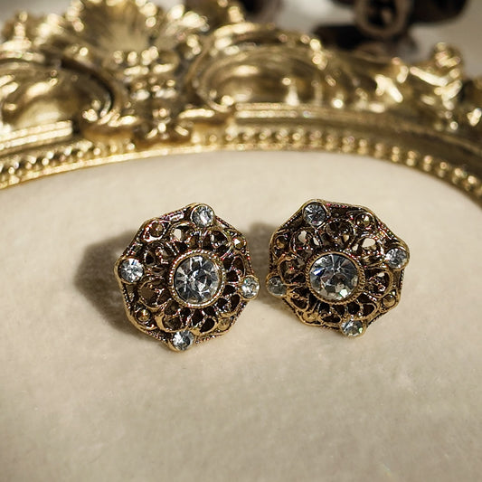 1928 Jewelry Governess's Filigree Studs