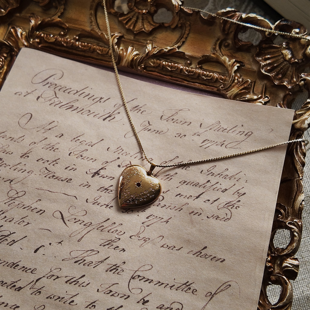 Secret Garden Locket Heart Pendant