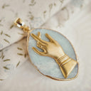 The Graceful Claim Marquise Agate Pendant