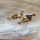 Dancing Jellyfish & Pearl Charm
