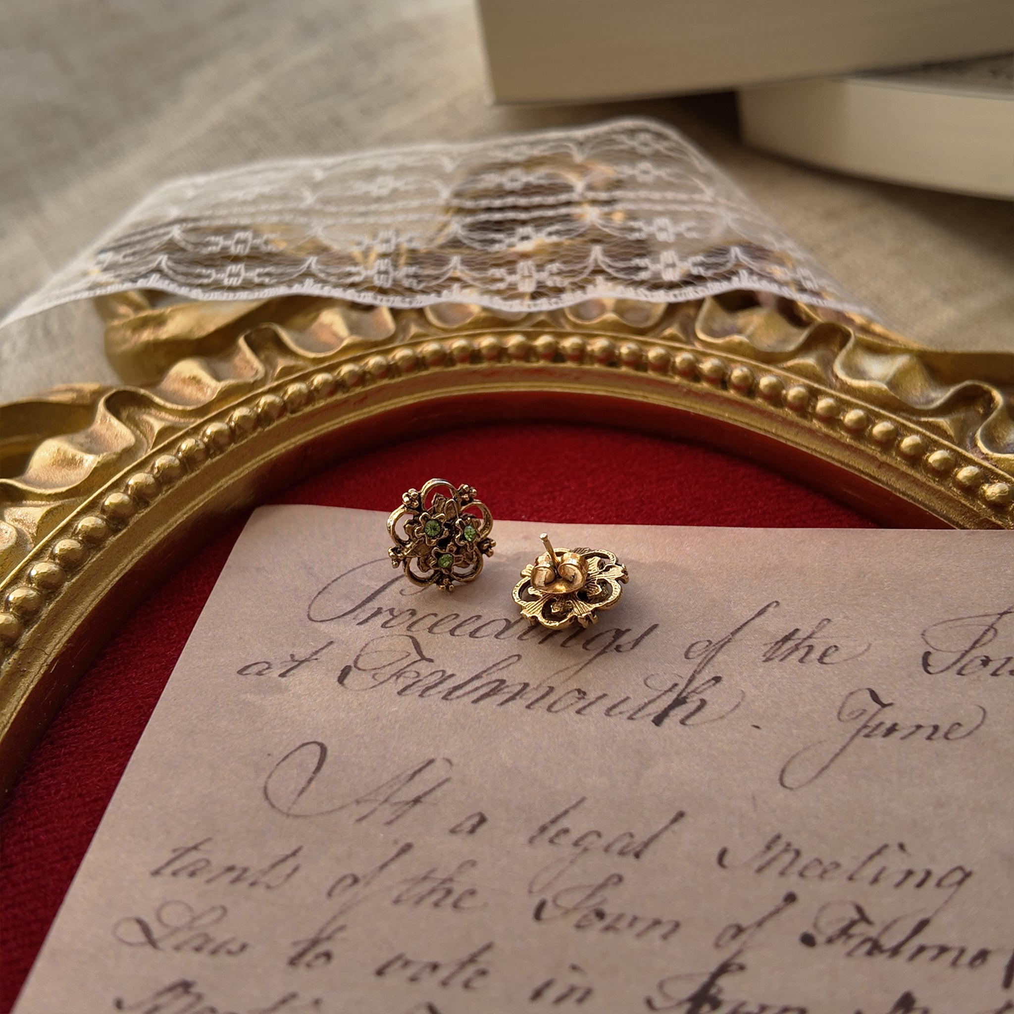 Scullery Maid's Locket Studs