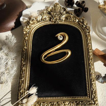 Minimalist "Swan Lake" Brooch