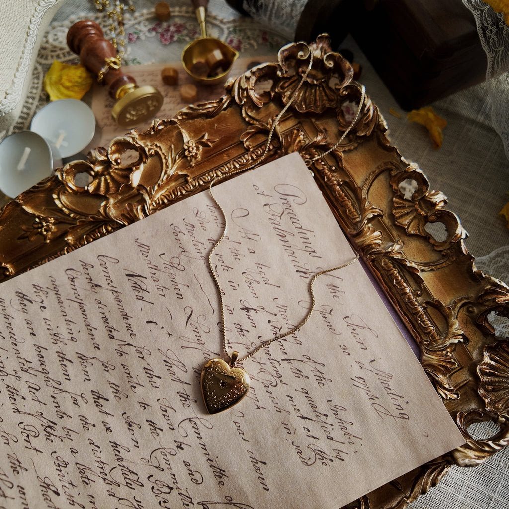 Secret Garden Locket Heart Pendant