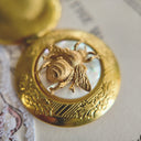 Mother-of-Pearl & Brass Bee Locket