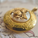 Mother-of-Pearl & Brass Bee Locket