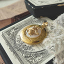 Mother-of-Pearl & Brass Bee Locket