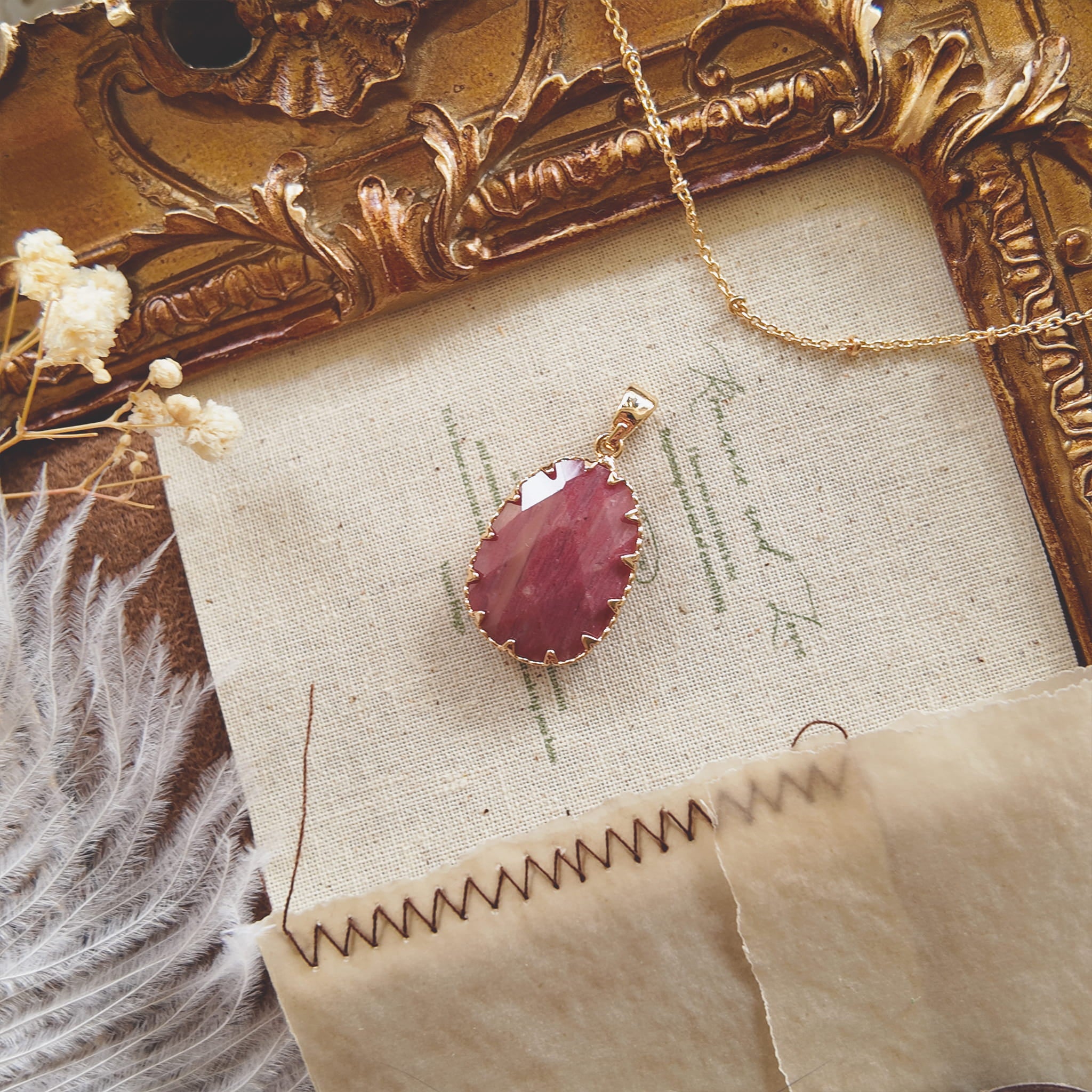 The Strawberry Rose Pendant