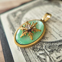 The Emerald Glaze Snowflake Pendant