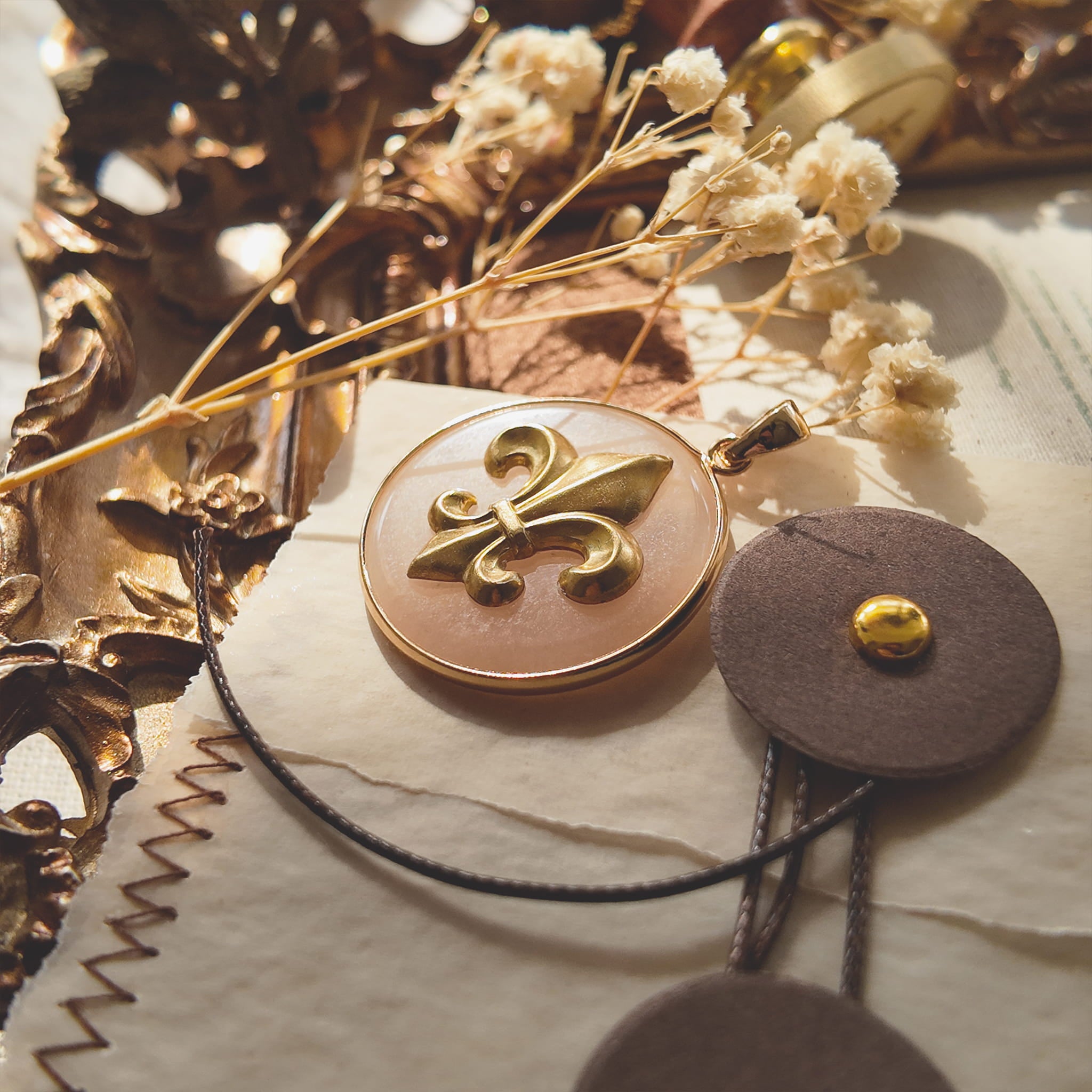 The Iris Medallion Pendant