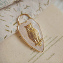 The Glacial Watcher Owl Pendant