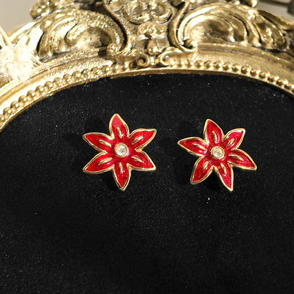 AVON Poinsettia Studs