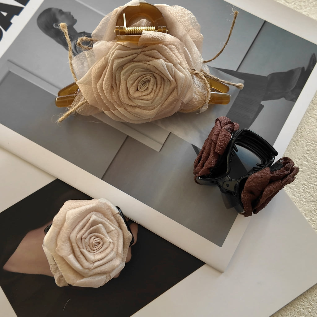 The Last Rose of Autumn Claw Clip