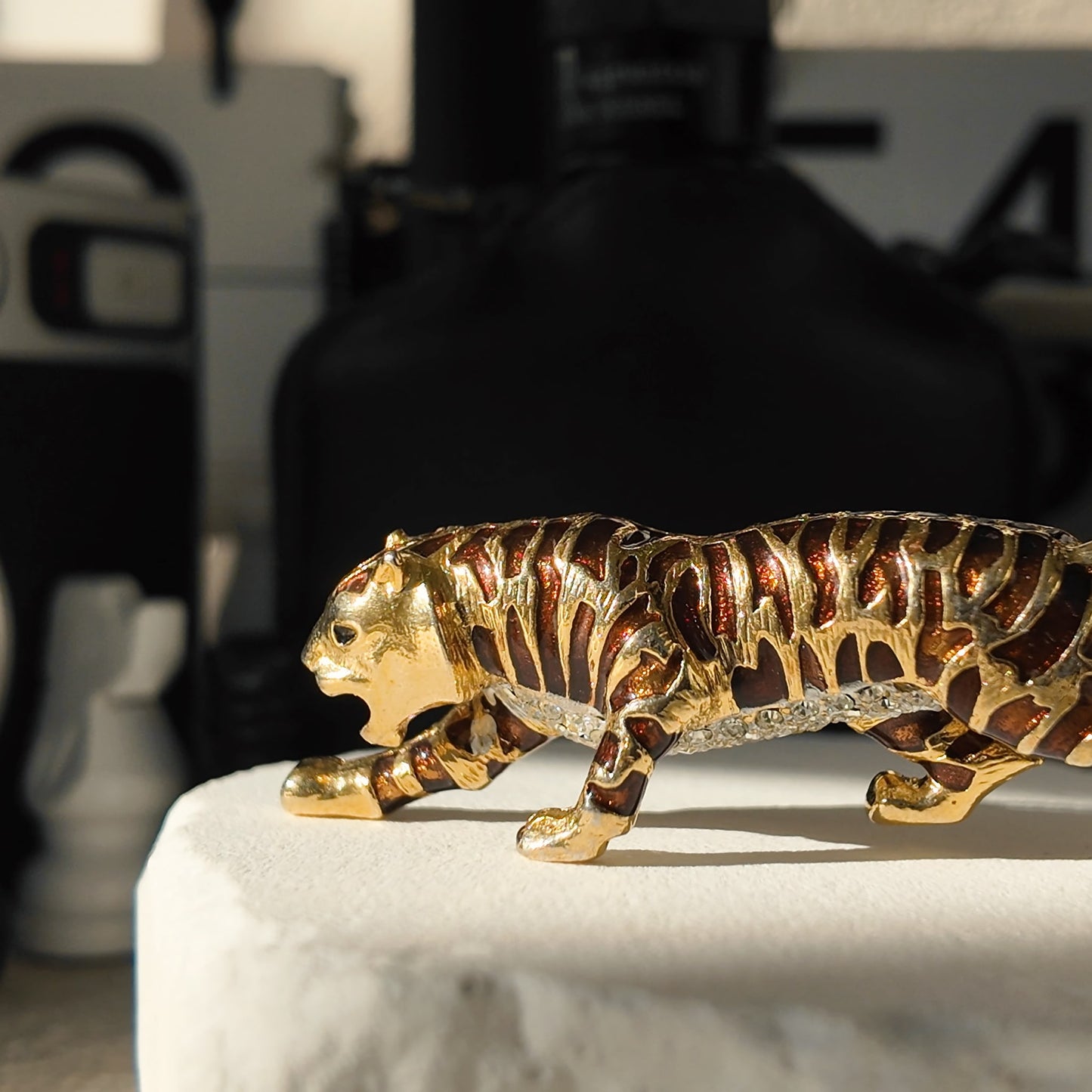 "Untamed" Tiger Statement Brooch