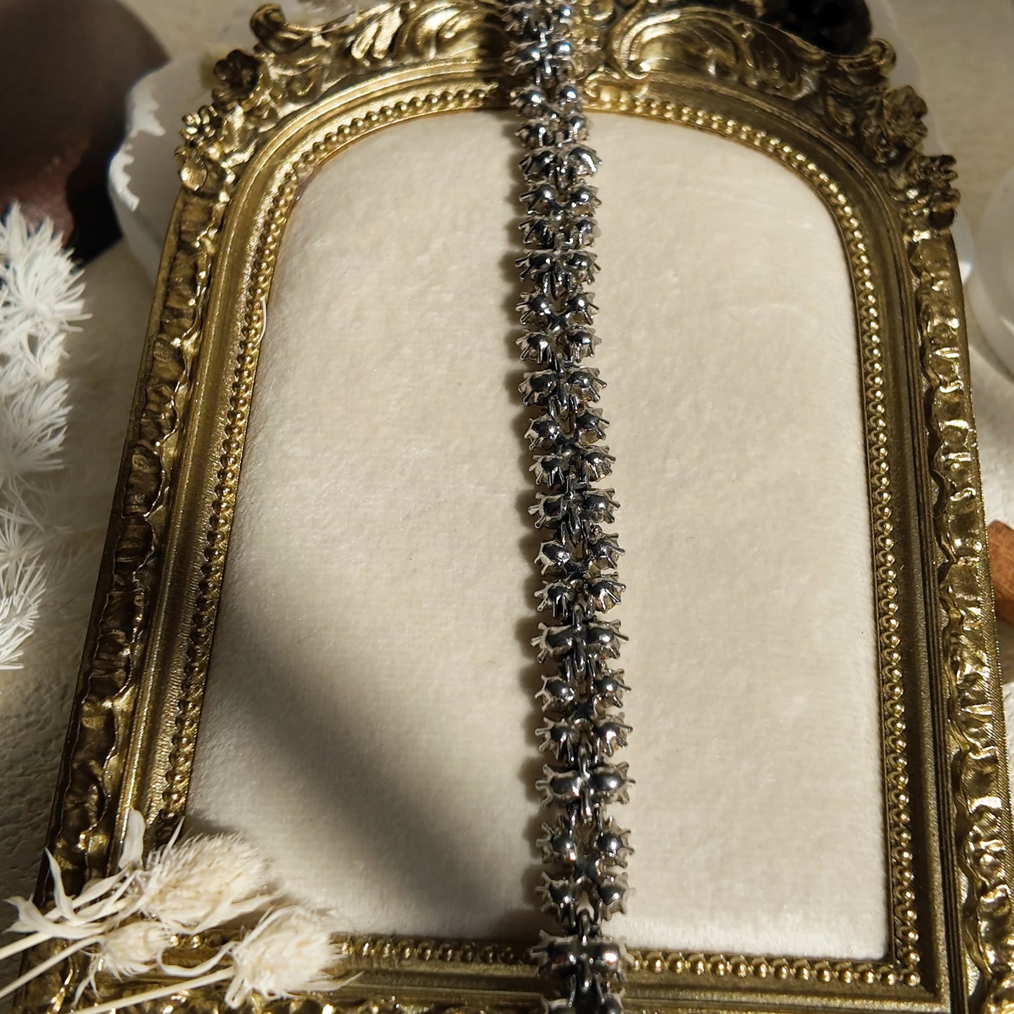 Trifari Three-Row Crystal Tennis Bracelet