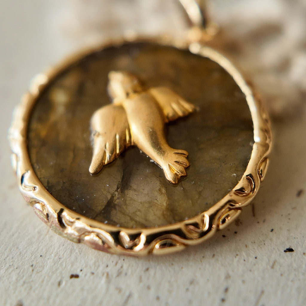 The Sepia Skylark Pendant