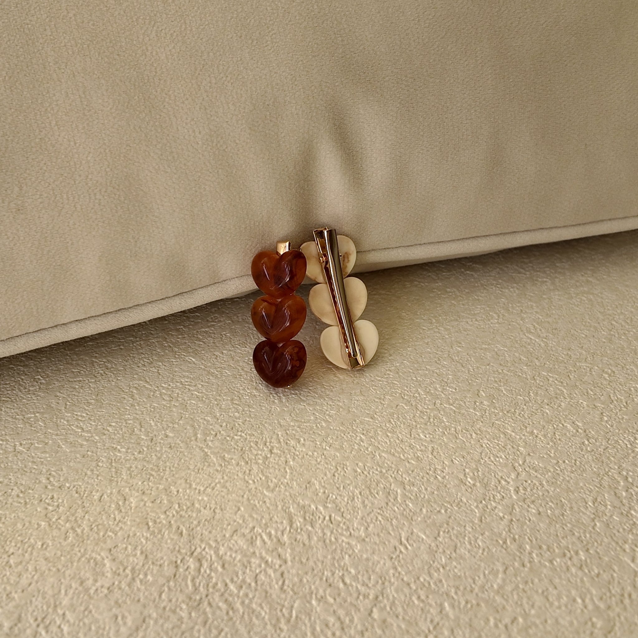 The Coffee Date Heart Clips (Set of 2)