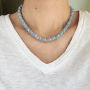The Celestial Grace Angelite Necklace
