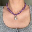 The Lavender Cat Necklace