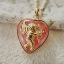 The Enamored Archer Heart Pendant