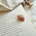 The Crimson Bloom Heart Pendant