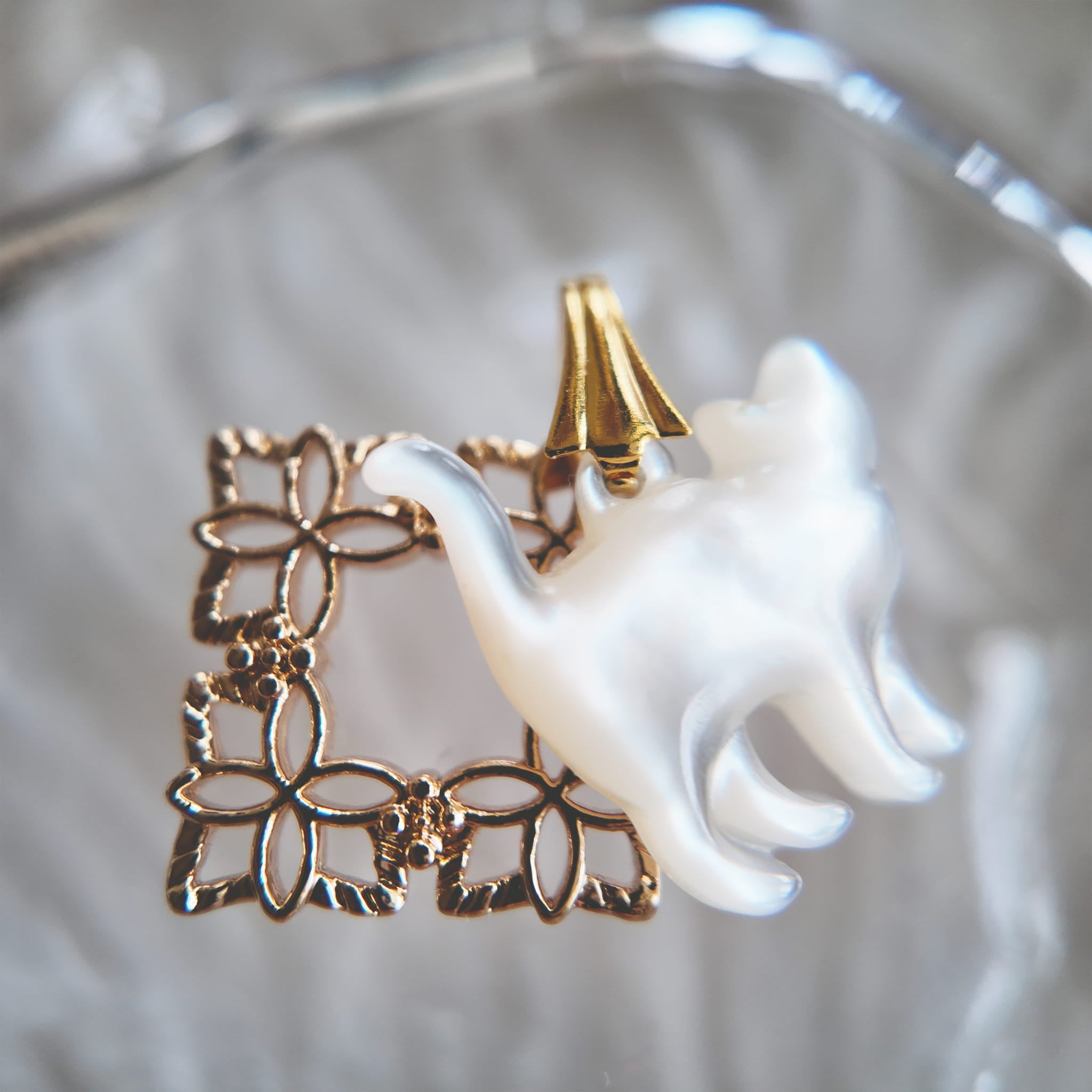 The Satin Cat's Charm Pendant