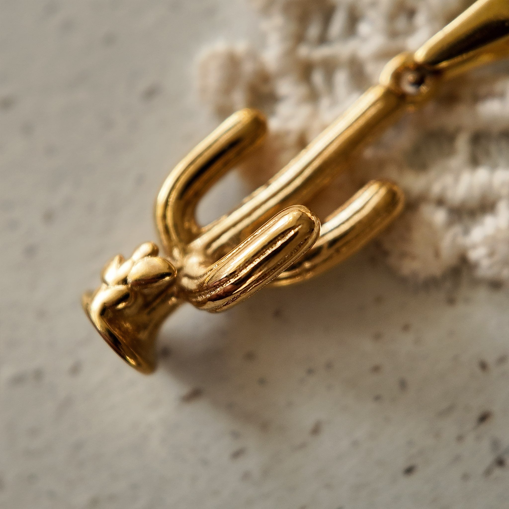 The Gilded Saguaro Pendant