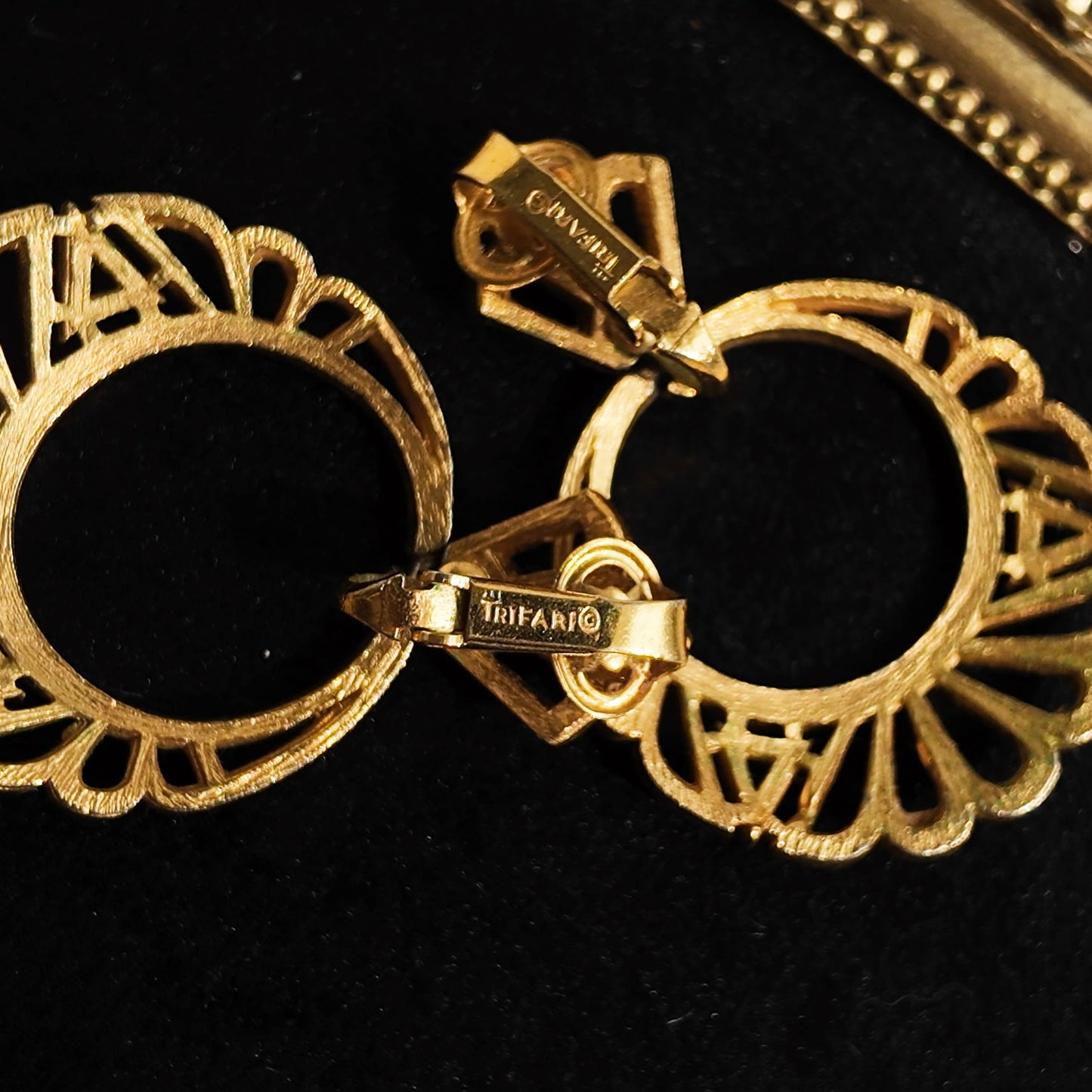 Trifari "Bohemian" Filigree Dangles