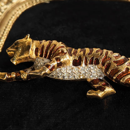 "Untamed" Tiger Statement Brooch