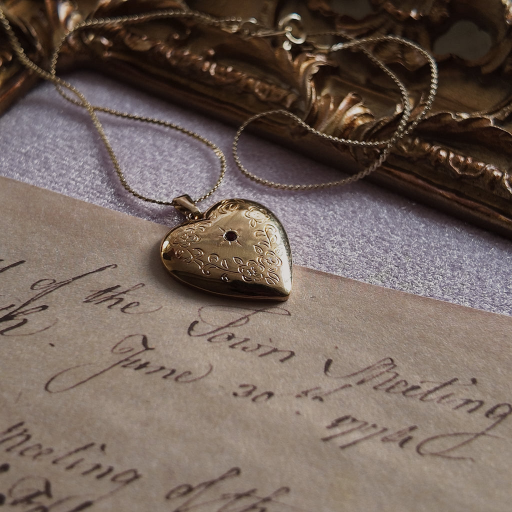 Secret Garden Locket Heart Pendant