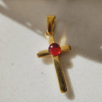 The Crimson Cross Pendant