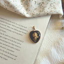 The Guardian's Enigma Black Agate Pendant