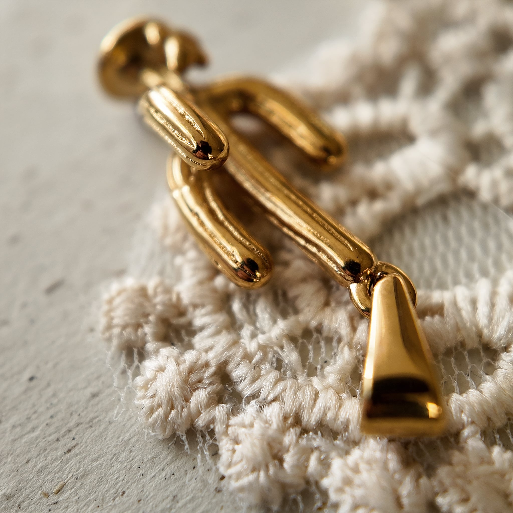 The Gilded Saguaro Pendant