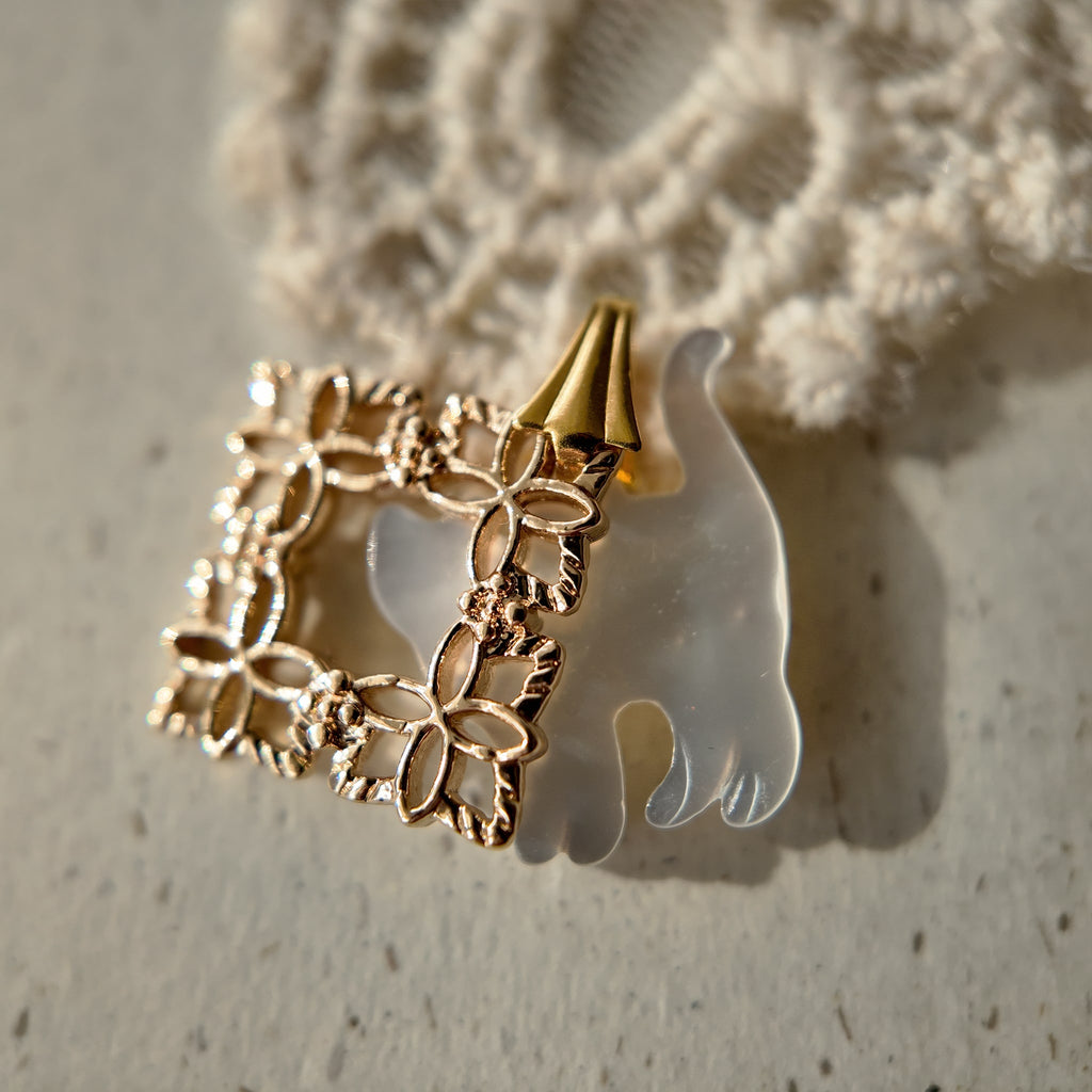 The Satin Cat's Charm Pendant