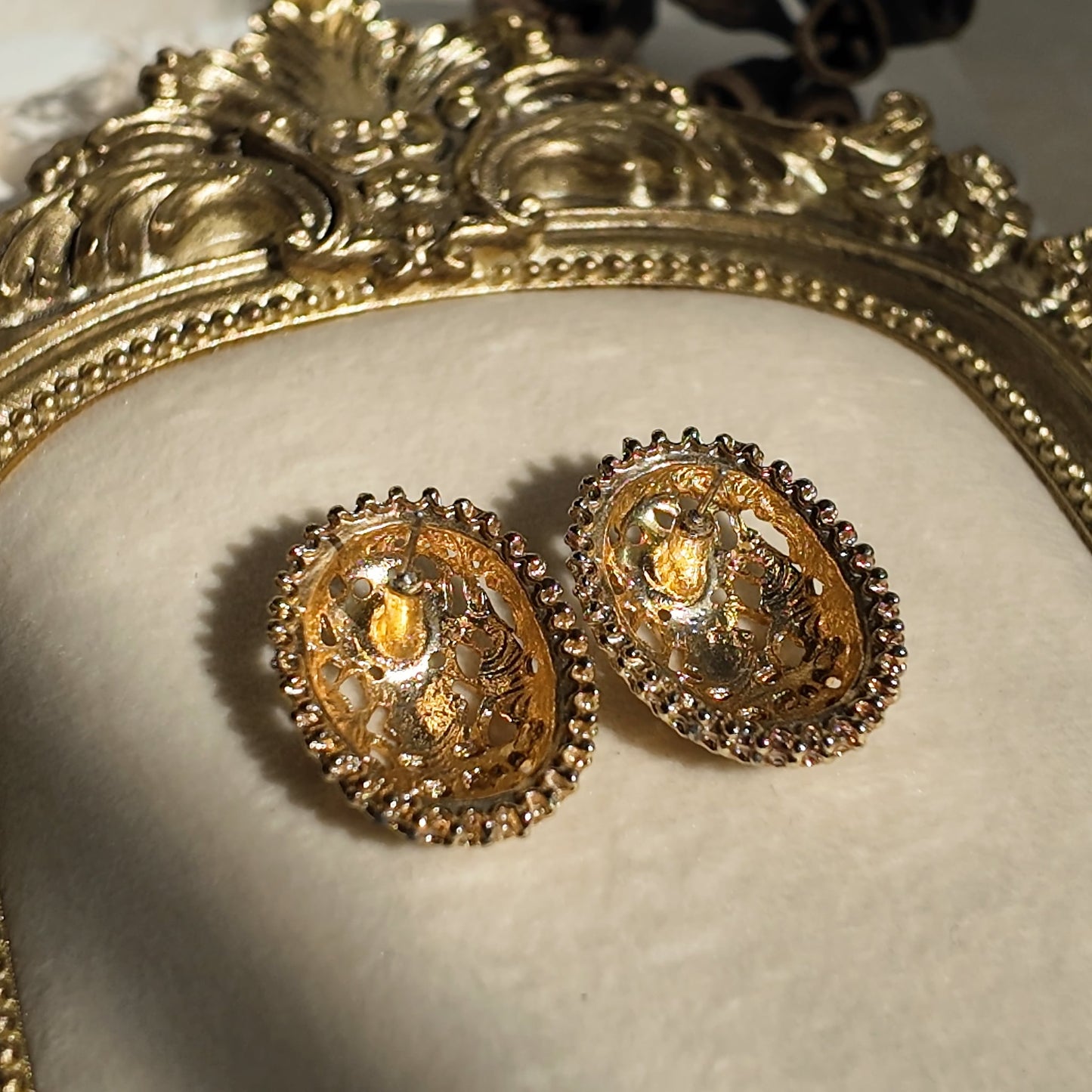 1928 Jewelry Maiden's Shield Studs