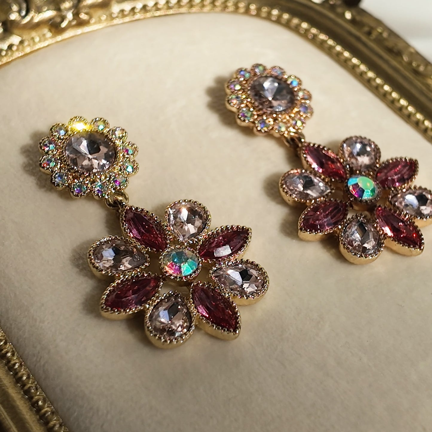 Monet Garden Queen's Floral Dangles