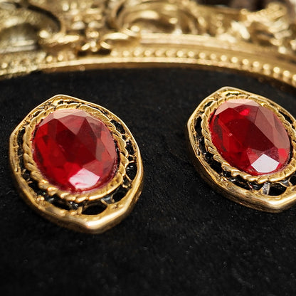 "Carmen" Ruby Red Crystal Earrings