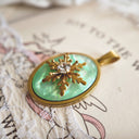 The Emerald Glaze Snowflake Pendant