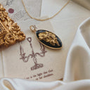 The Noir Poppy Pendant