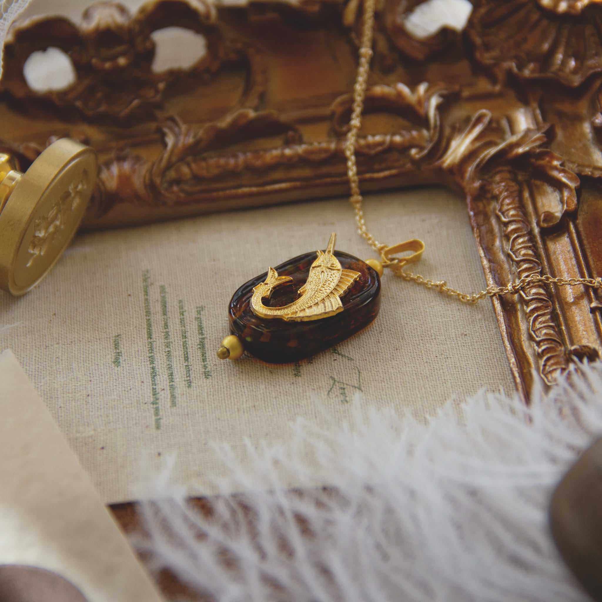 The Amber Tide Pendant