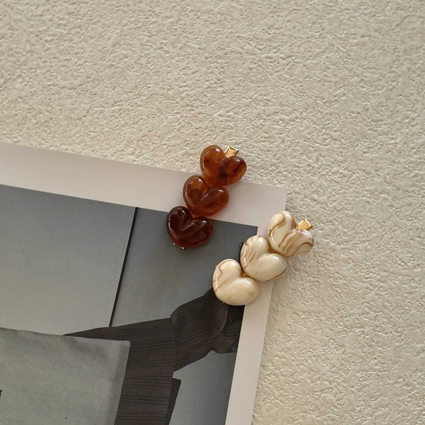 The Coffee Date Heart Clips (Set of 2)