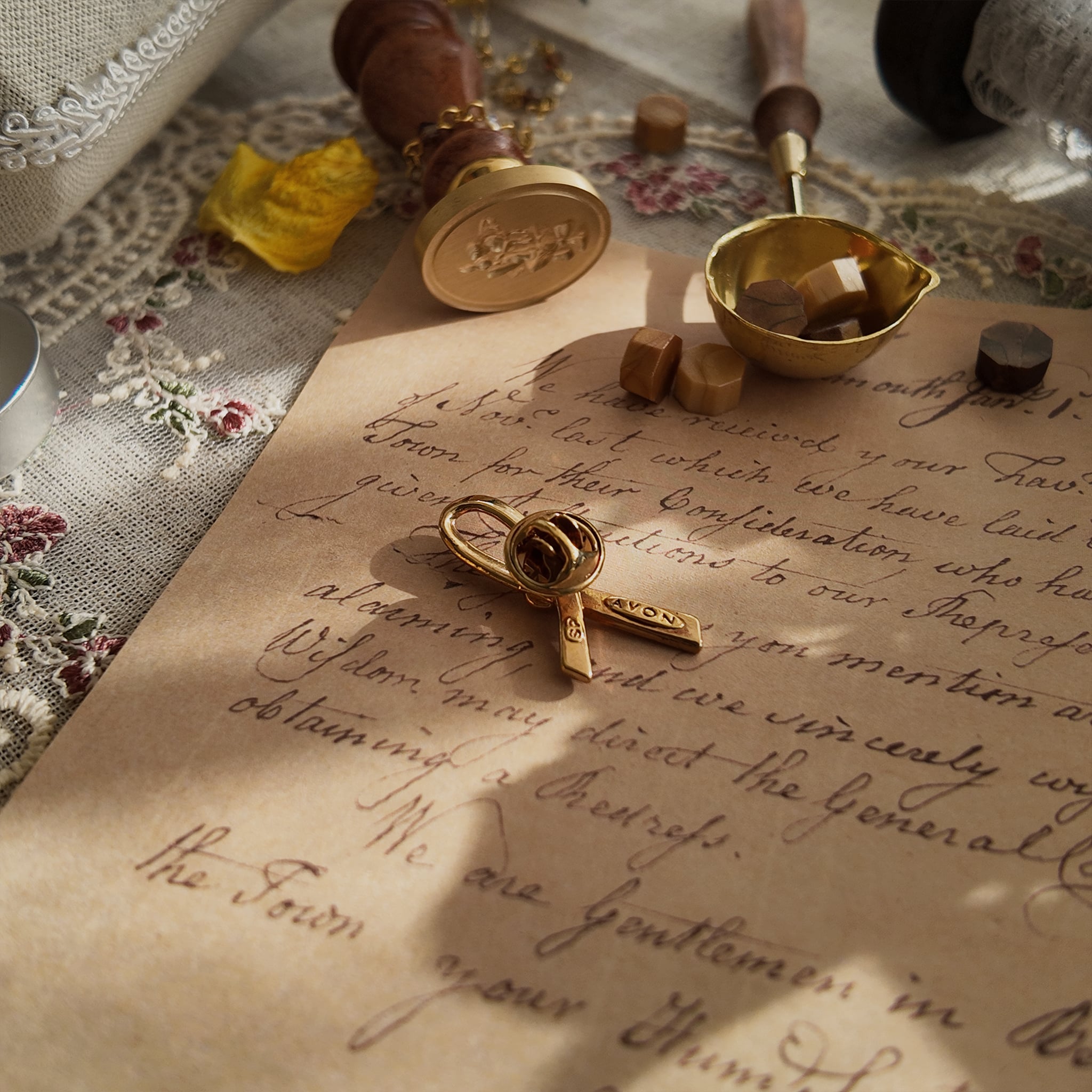 Courage Ribbon Brooch